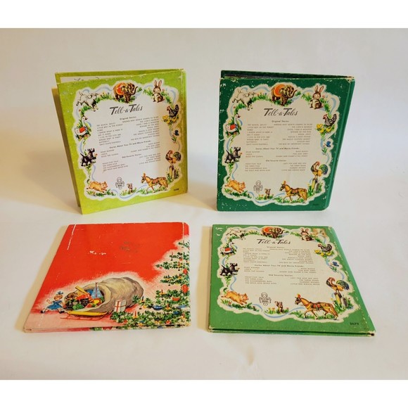 Vintage Tell-A-Tale Whitman Hardcover Childrens Fairy Tale Books. Lot of 4. - Picture 2 of 16